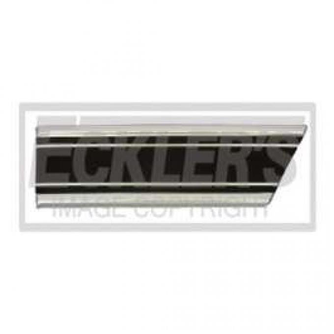 Chevy Truck Fender Molding, With Black Insert, Lower, Front, Right, Custom Sport, 1969-1972