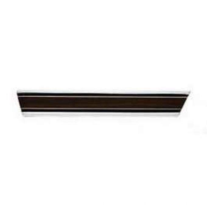 Chevy Truck Custom Sport Fleet Side Molding, Short Bed With Wood Grain Insert, Right Rear Lower, 1969-1972