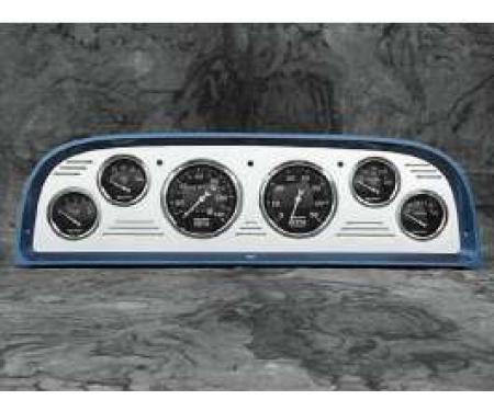 Chevy Truck Dash Insert, Polished Billet Aluminum, Auto Meter, 1960-1963