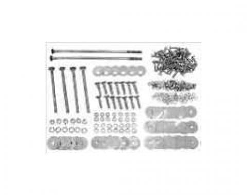 Chevy Truck Bed Bolt Kit, Zinc Plated, Long Bed, Step Side, 1947-1950