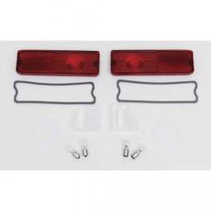 Chevy Truck Taillight & Back-Up Light Lens Kit, Fleet Side, 1967-1972