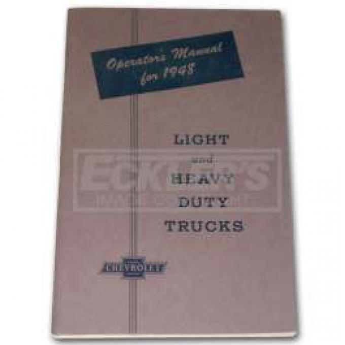 Chevy Truck Owner's Manual, 1948