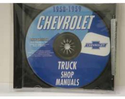 Chevy Truck Shop Manual, On CD, 1958-1959
