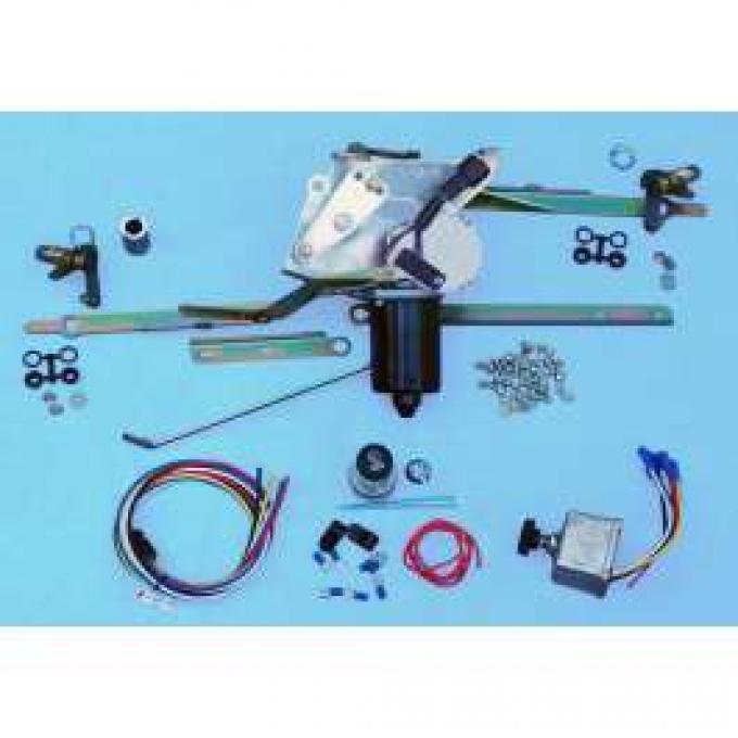 Chevy Truck Updated Windshield Wiper Conversion Kit, 2-Speed, With Delay Switch, 1947-1954
