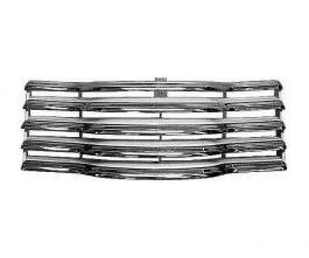 Chevy Truck Grille Assembly, Chrome With Ivory Painted Back Bars, 1947-1953