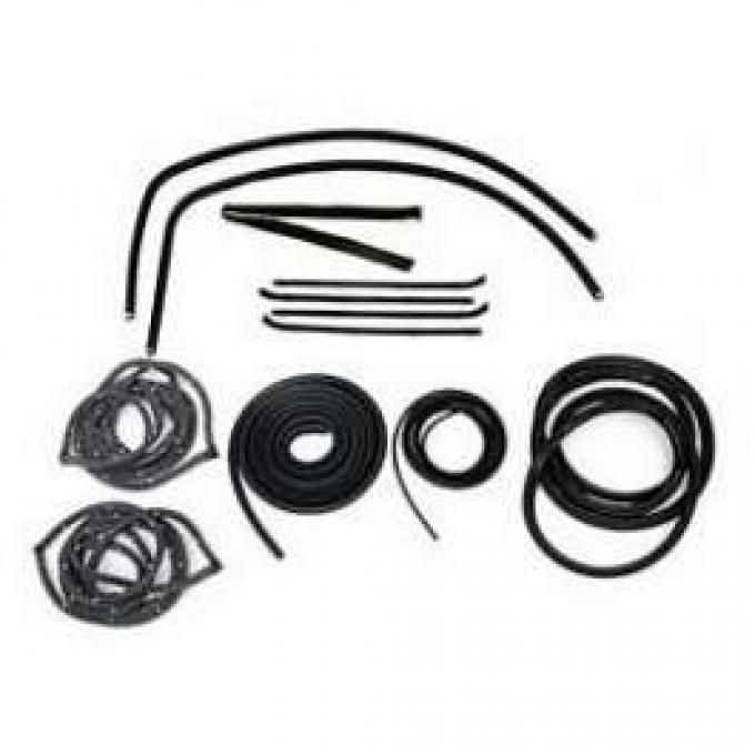Chevy Truck Weatherstrip Kit, For Large Rear Glass, Without Stainless Steel Molding, 1955-1959