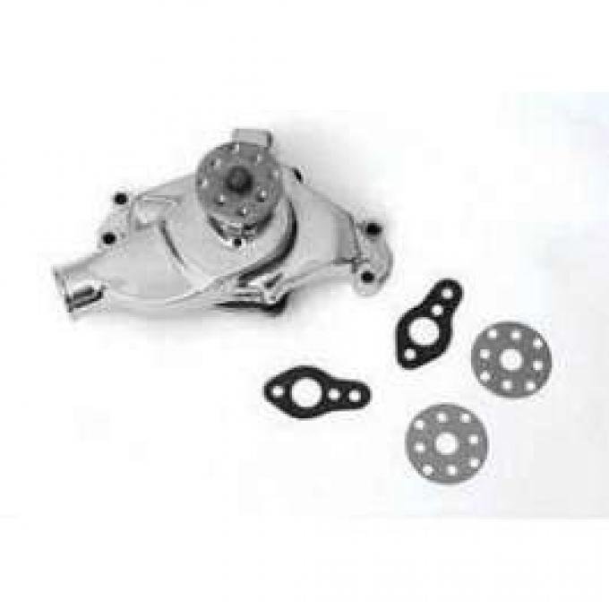 Chevy Truck Water Pump, Small Block, Chrome, 1955-1972