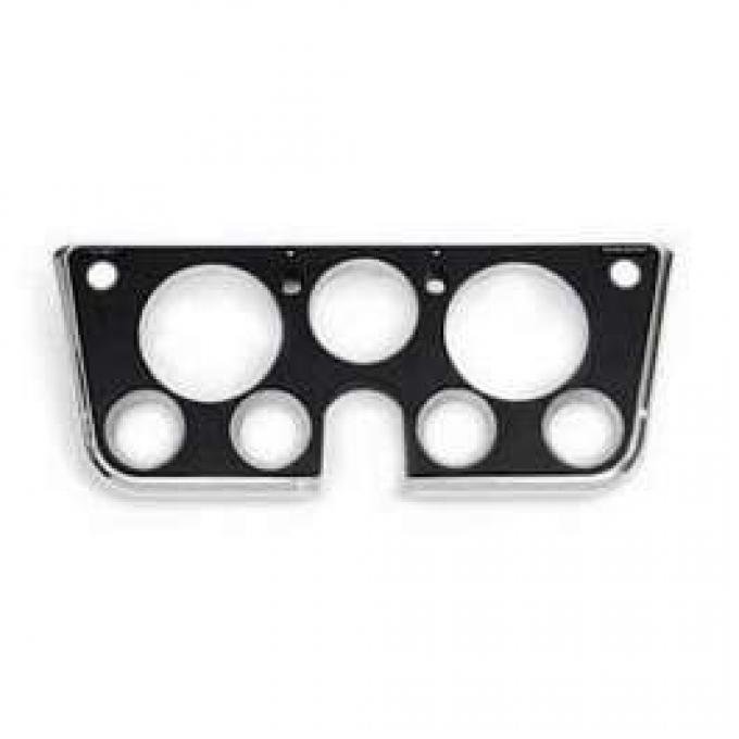 Chevy Truck Dash Bezel, With Chrome Edges, Black, 1969-1972