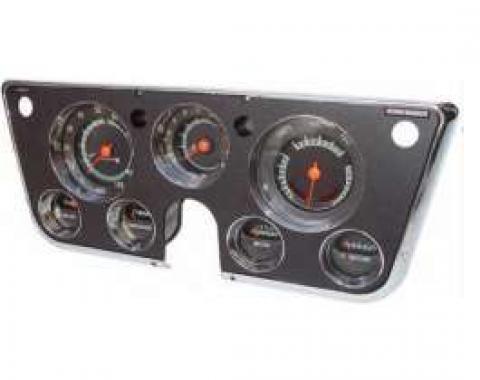 Chevy Truck Dash Cluster Kit, With Tachometer & Vacuum Gauge, 1969-1972