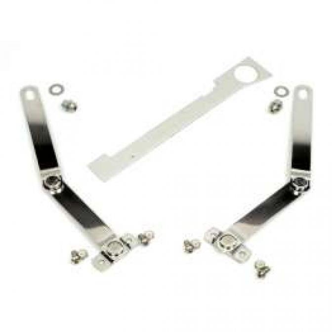 Chevy Truck Tailgate Links, Stainless Steel, Step Side, 1941-1953