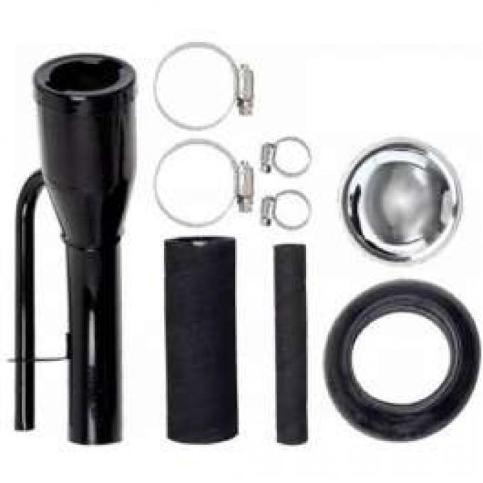 Chevy Truck Gas Tank Filler Neck Kit, Black, 1947-1955 1st Design