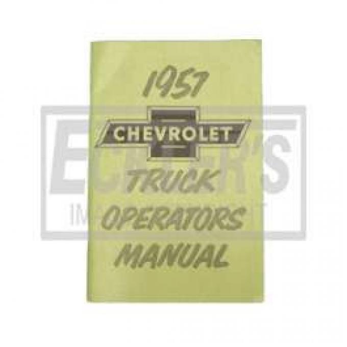 Chevy Truck Owner's Manual, 1957