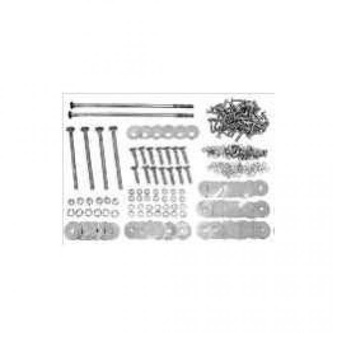 Chevy Truck Bed Bolt Kit, Zinc Plated, Long Bed, Step Side, 1947-1950