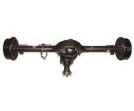 Chevy & GMC Truck Rear End, 9, Complete, With 11 Drum Brakes & Lines, Semi-Gloss Black Powder Coated, 1947-1955 (1st Series)