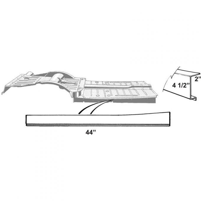 Dennis Carpenter Rocker Patch Panel - 1941-48 Ford Car   11A-7010110-PR