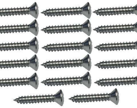 Redline Restomotive® 1963 Dodge / Plymount B-Body Back Glass Screw Set for Molding Clips