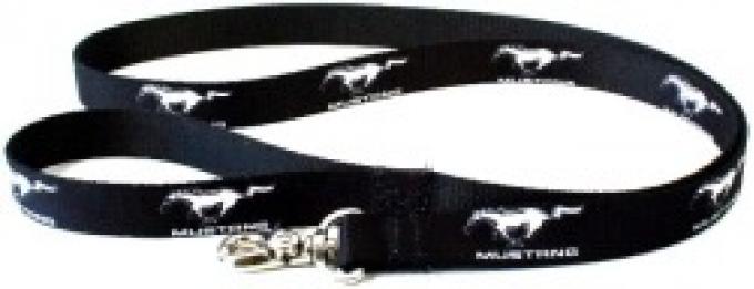 Ford Mustang, 4 Foot Dog Leash, Black and White