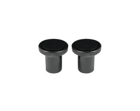 AMD Vent Pull Knobs, Black, 2 Piece Set, 63-74 Chevy II Nova; 64-72 Chevelle El Camino; 67-78 Camaro Fullsize Chevy Car T-4561