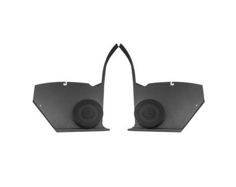 Camaro Radio Speakers, Kick Panel, 170 Watt, Ken Harrison, For Cars With Or Without Air Conditioning, 1969