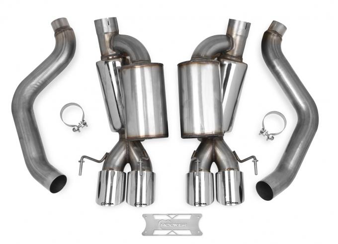 Hooker 2005-2008 Chevrolet Corvette Blackheart Axle-Back Exhaust System 70401312-RHKR