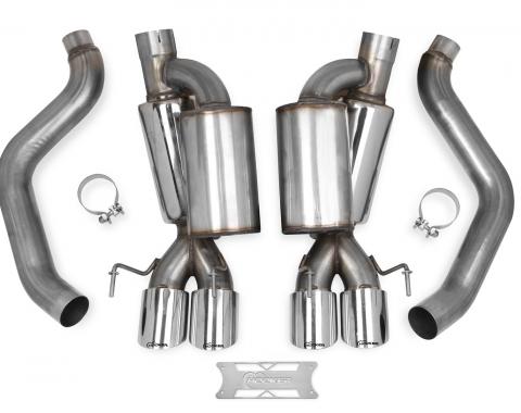 Hooker 2005-2008 Chevrolet Corvette Blackheart Axle-Back Exhaust System 70401312-RHKR