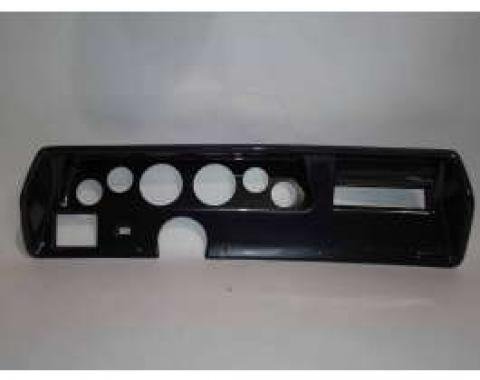 Chevelle Instrument Cluster Panel, Super Sport (SS) Style, Carbon Fiber Finish, With Pre-Cut Holes, 1970-1972