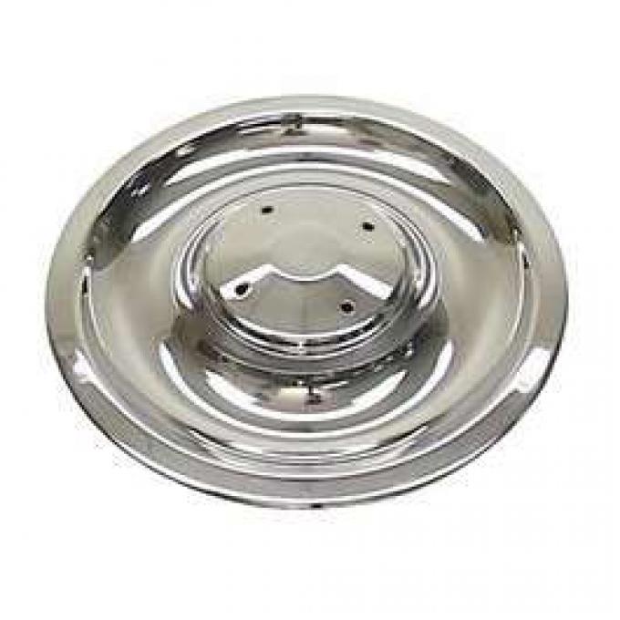 Chevelle Wheel Center Cap Base, Stainless, Rally, 1967