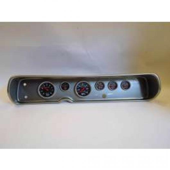 Chevelle Instrument Cluster Panel, Aluminum Finish, With Sport Comp Gauges, 1964-1965