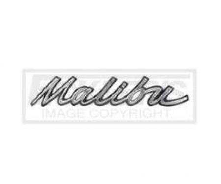 Chevelle And Malibu Dash Emblem, Malibu Script, 1967