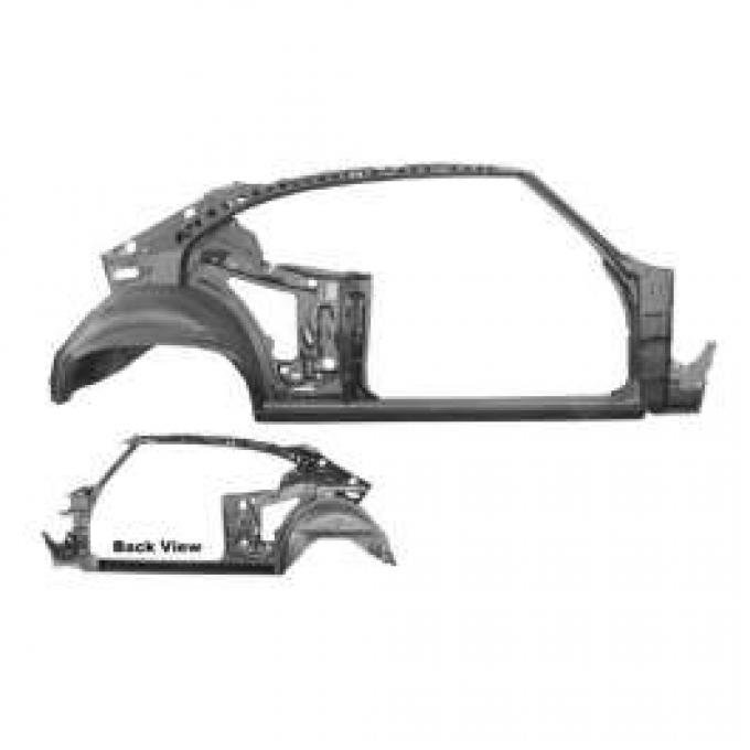 Chevelle Quarter And Door Frame Assembly, Right, 2-Door Coupe, 1968