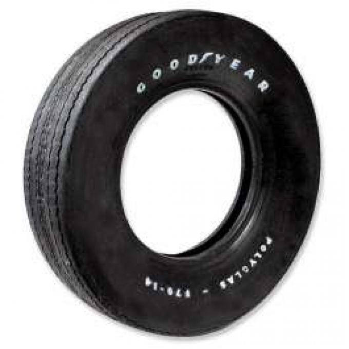 Chevelle Tire, F70/14 Raised White Letter, Goodyear Custom Wide Tread, 2/2 Polyglas Bias Ply, 1970