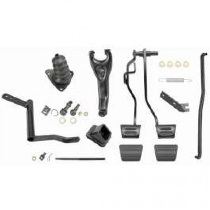 Chevelle Clutch Linkage Conversion Kit, Automatic To Manual Transmission, Small Or Big Block, 1968-1972