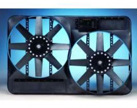 Chevelle Engine Cooling Fan, Electric, Universal, Dual, 4600 CFM, Flex-a-lite, 1964-1972