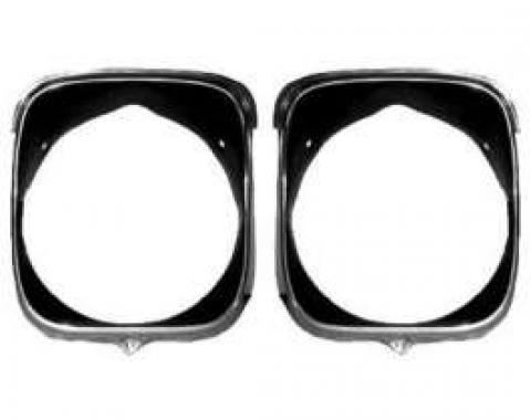 Chevelle Headlight Bezels, Inner & Outer, Left, 1969