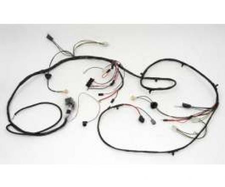 Chevelle Front Light Wiring Harness, Small Or Big Block, For Cars With Factory Gauges, 1970