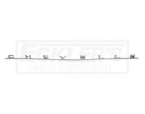 Chevelle Rear Panel Emblem, Chevelle, For Cars With SS Trim, 1966