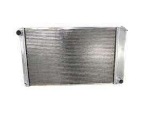 Malibu Griffin Aluminum Radiator, 2 Row With Large Tubes, Natural Finish, With Manual Transmission, 1978-1983