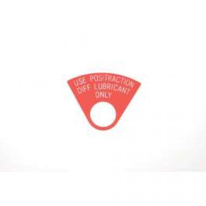 Chevelle Plug Tag, Positraction, 1964-1967