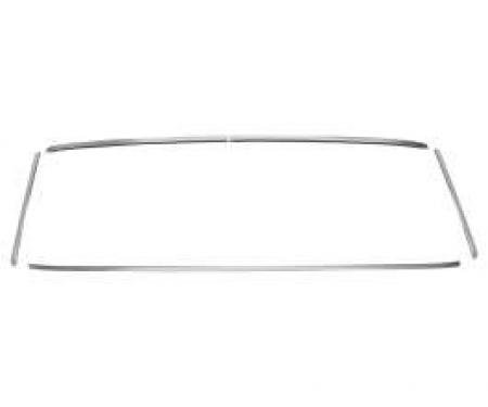 Chevelle Windshield Moldings, For All Cars Except Convertibles, 1964-1965