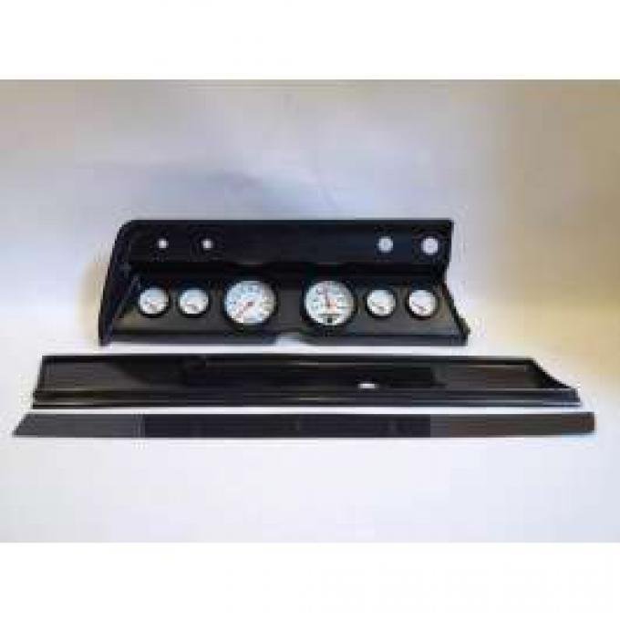 Chevelle Instrument Cluster Panel, Carbon Fiber Finish, With Phantom Gauges, 1967