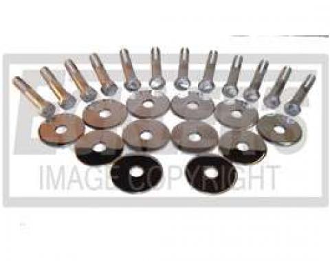 Chevelle Body Mount Bolt Kit, Stainless Steel, 2-Door Coupe& Sedan, 1964-1967