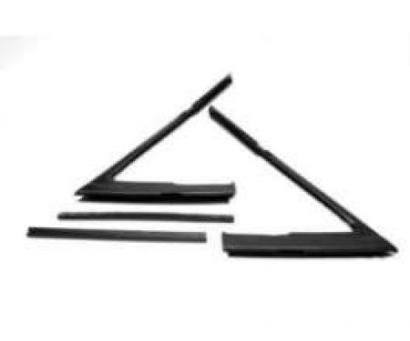 Chevelle Vent Window Weatherstrip Set, 2-Door Coupe & Convertible,1968