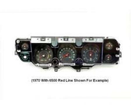 Chevelle Instrument Cluster Assembly, With 5500 RPM Redline Tachometer, Super Sport (SS), 1970