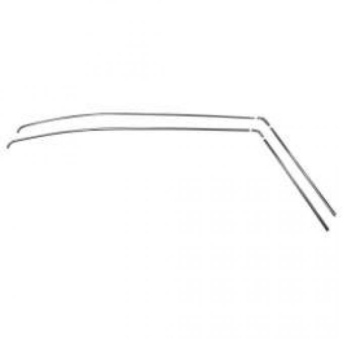 Redline Restomotive® 1968-1969 Chevrolet Chevelle 6 Piece 2 Door Coupe Roof Drip Rail Molding Set
