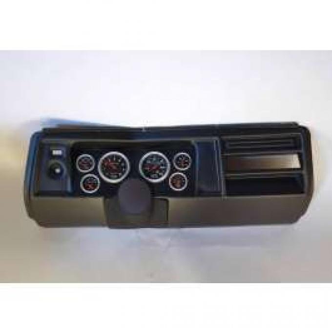 Chevelle Instrument Cluster Panel, Black Finish, With Sport Comp Gauges, 1969