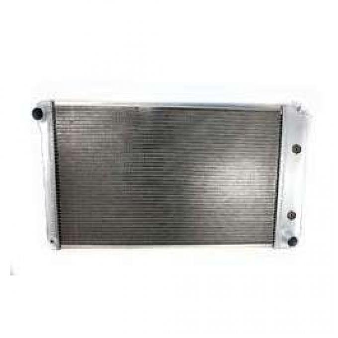 Malibu Griffin Aluminum Radiator, 2 Row With Large Tubes, Natural Finish, With Automatic Transmission, 1978-1983