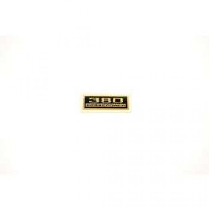 Chevelle Valve Cover Decal, 380 hp, 1964-1972