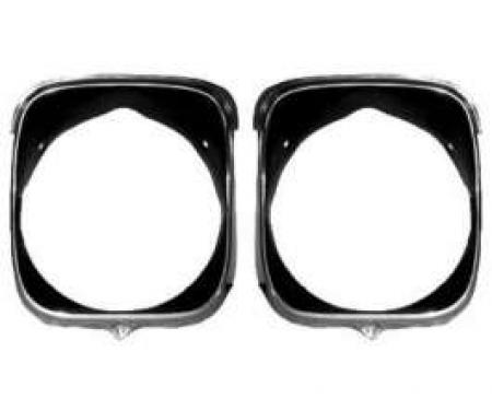 Chevelle Headlight Bezels, Inner & Outer, Left, 1969