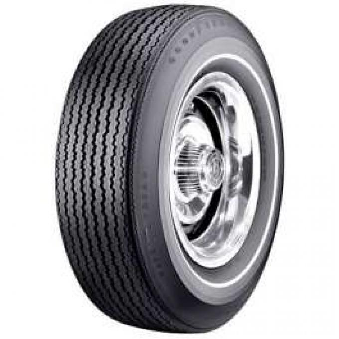 Chevelle Tire, F70/14 White Stripe, Goodyear Speedway Wide Tread Bias Ply, 1967-1968