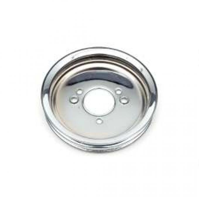 Chevelle Balancer Pulley, Chrome, Double Groove Big Block, 1965-1968